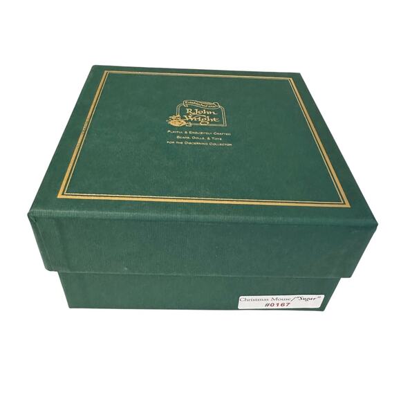 R John Wright #167 of 250 Mice Christmas Mouse - Sugar Complete Box & Cert - Picture 5 of 6